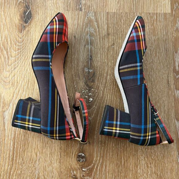 J. Crew Women's Stewart Tartan Plaid Fabric Pumps - Picture 5 of 8